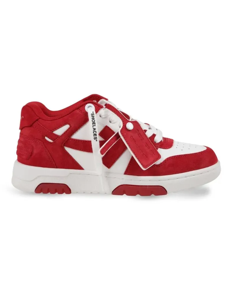 OFF-WHITE Low-Top Sneaker Suede And Calfskin Sneakers With Silhouette rot Rot