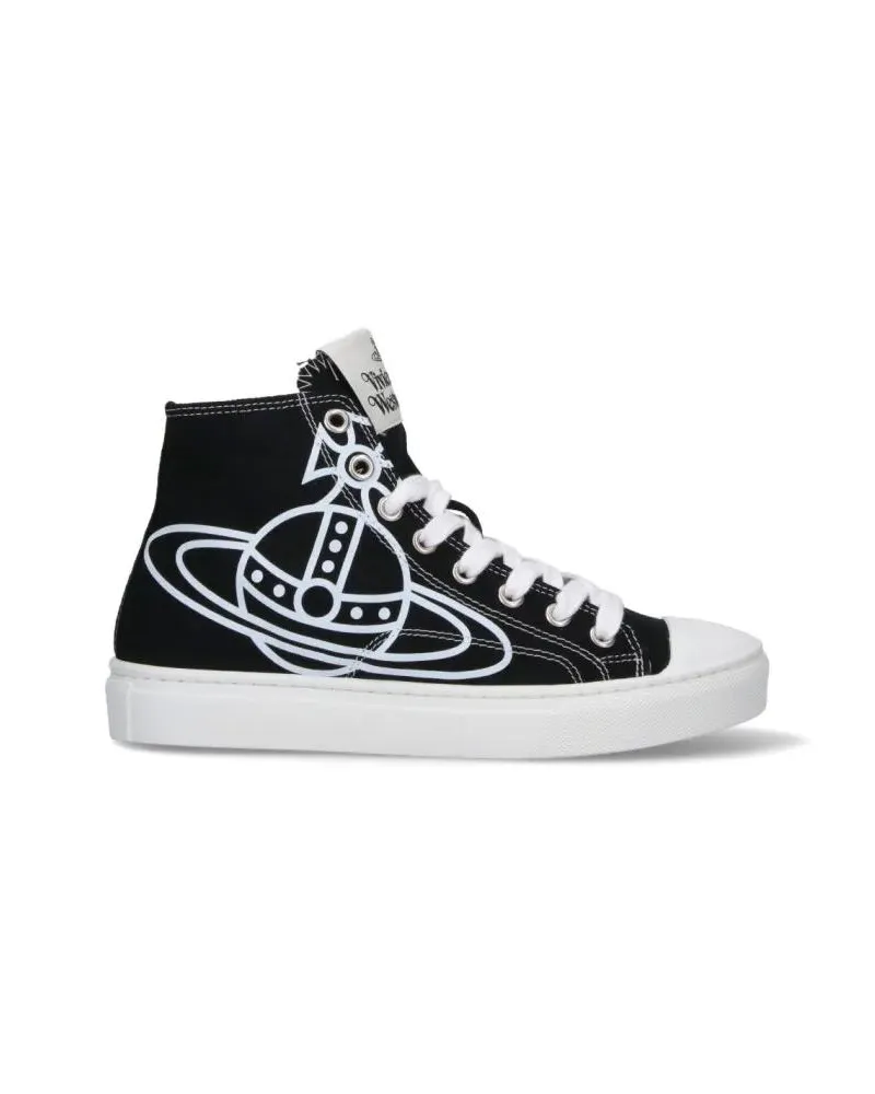 Vivienne Westwood Low-Top Sneaker High-Top Sneakers With Planet Graphic schwarz Schwarz