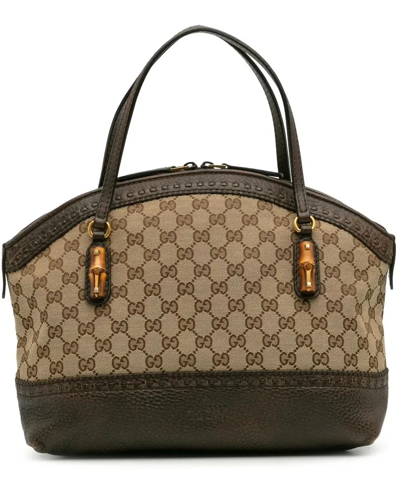 Gucci Crossbody Bags GG Canvas Laidback Crafty Handbag braun Braun