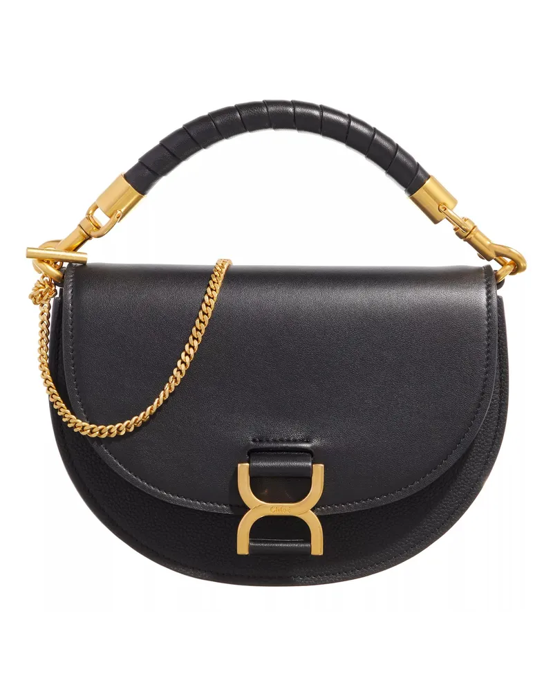 Chloé Crossbody Bags Marcie Chain Flap Bag Schwarz