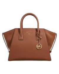 Michael Kors Satchel Bag Avril Large Top-Zip Satchel Braun