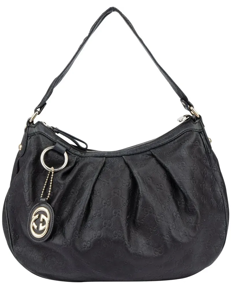 Gucci Crossbody Bags  Leather GG Monogram Sukey Handbag schwarz Schwarz