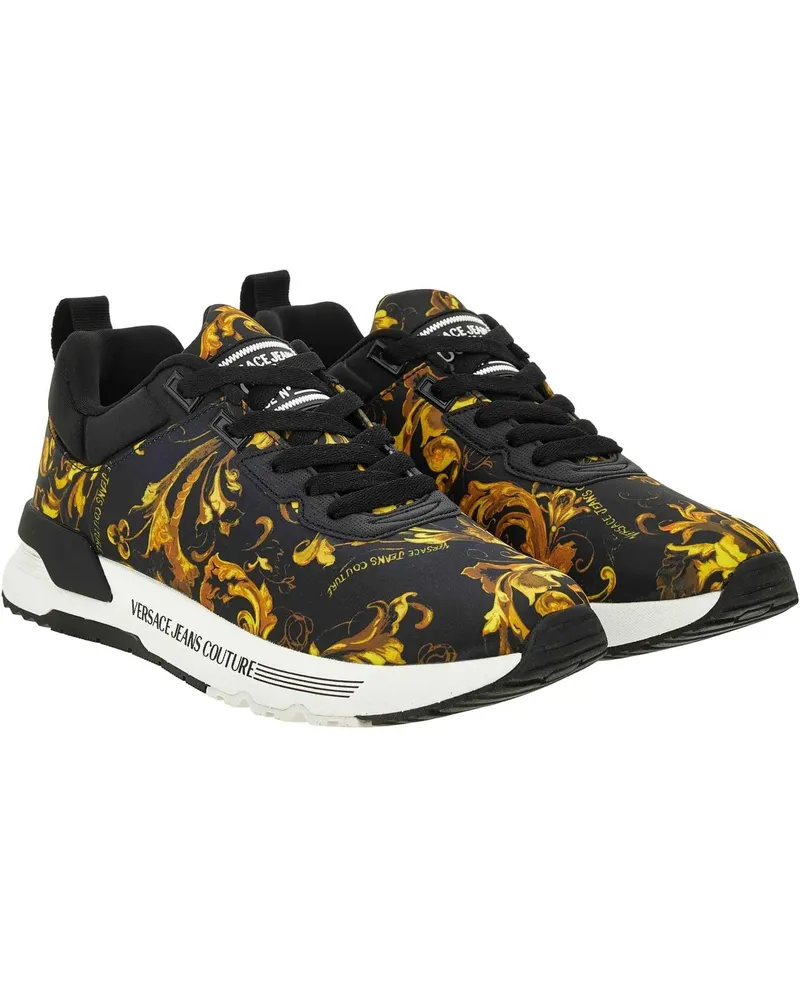 Versace Jeans Low-Top Sneaker Baroque Printed Sneaker schwarz Schwarz
