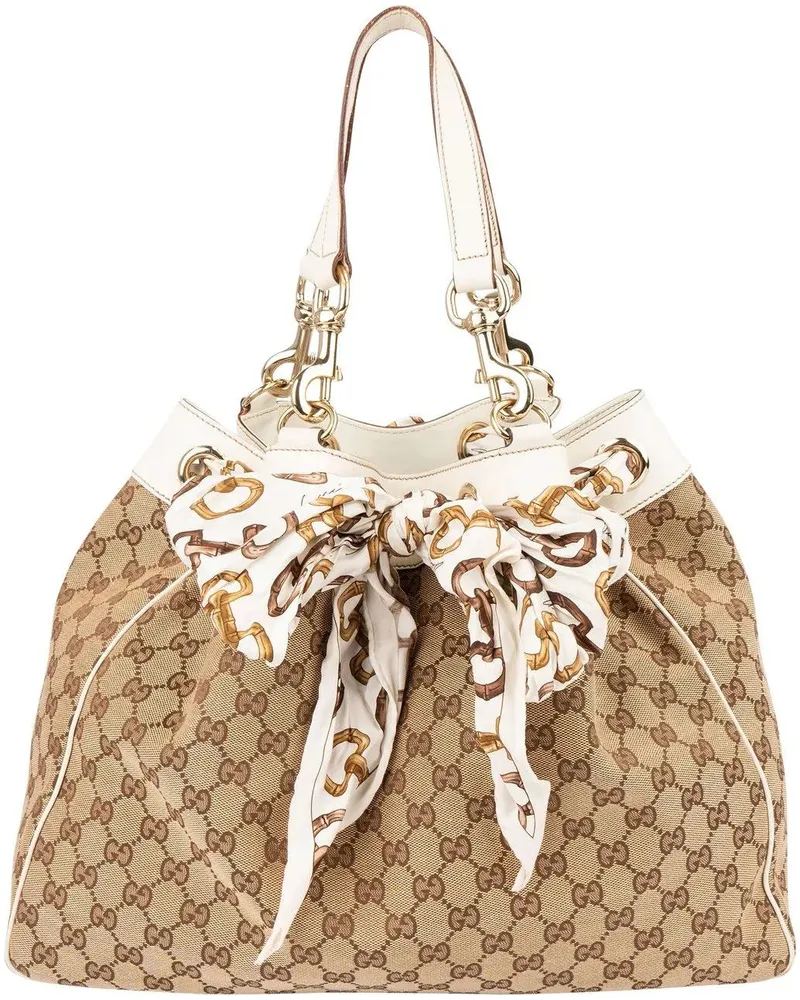 Gucci Crossbody Bags  GG Monogram Positano Handbag braun Braun