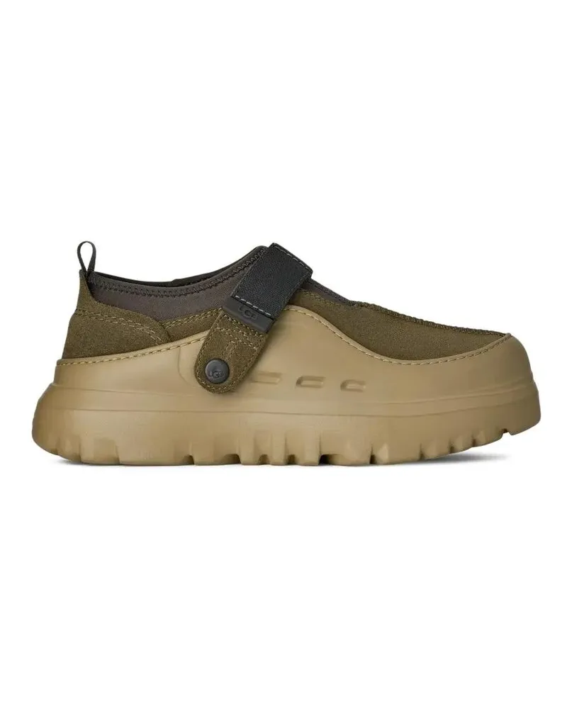 UGG Loafer Red Low-Cut Flat Shoes With Textured Sole beige Beige