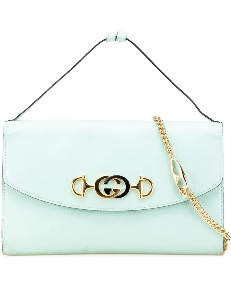 Gucci Hobo Bags Small Leather Zumi Satchel grün Grün