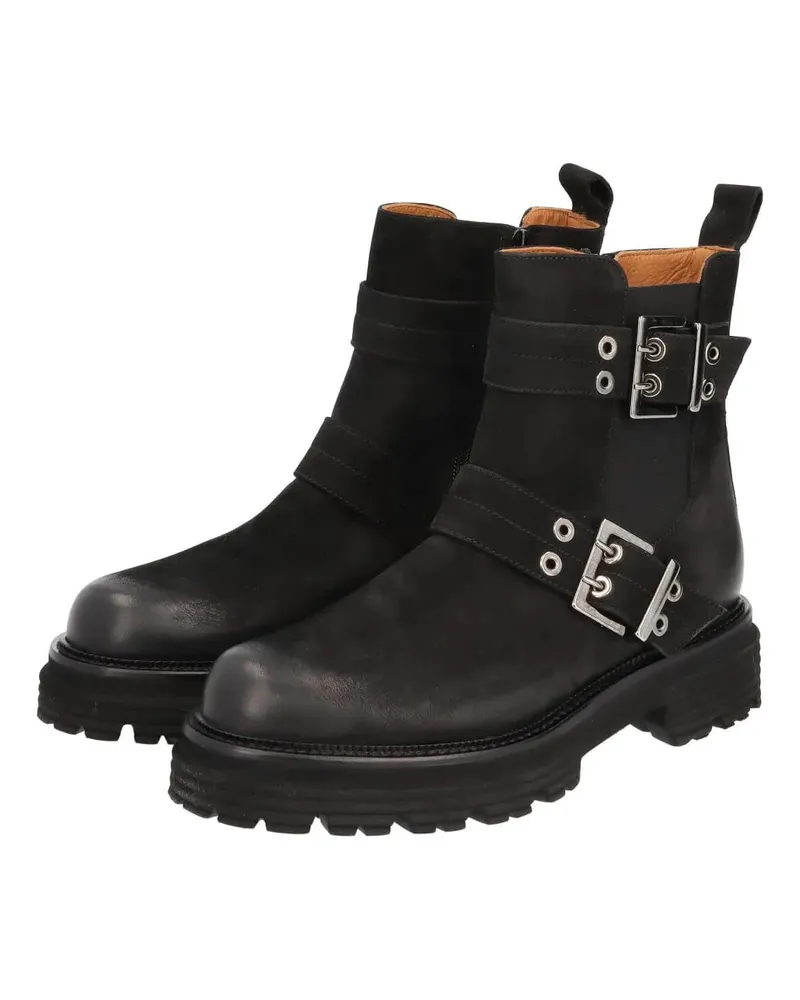 Thea Mika Stiefeletten Biker Boots schwarz Schwarz