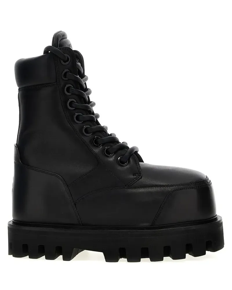 Alexander McQueen Stiefel Nappa Ankle Boots schwarz Schwarz