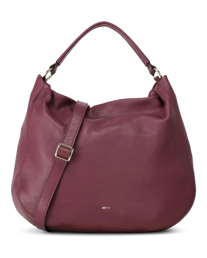 Abro Crossbody Bags Hobo Bag Mia aus Leder violett Violett