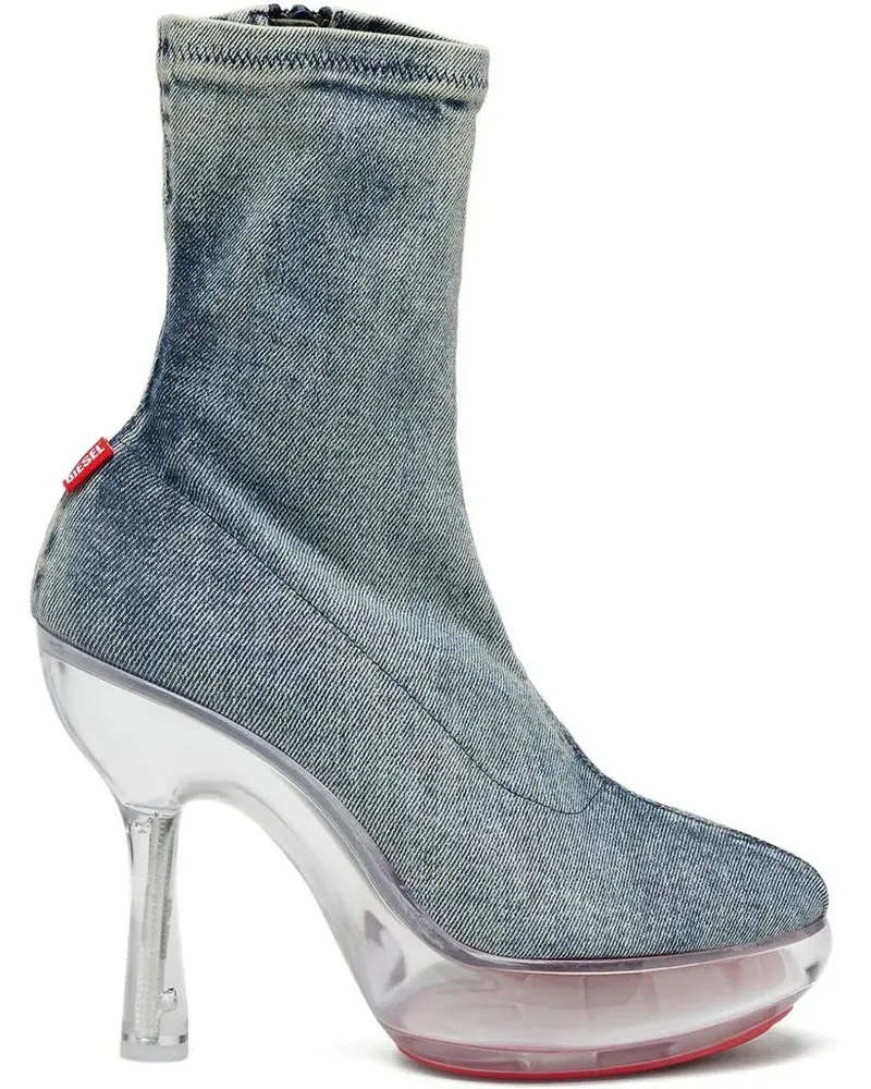 Diesel Stiefel Boots Denim blau Blau