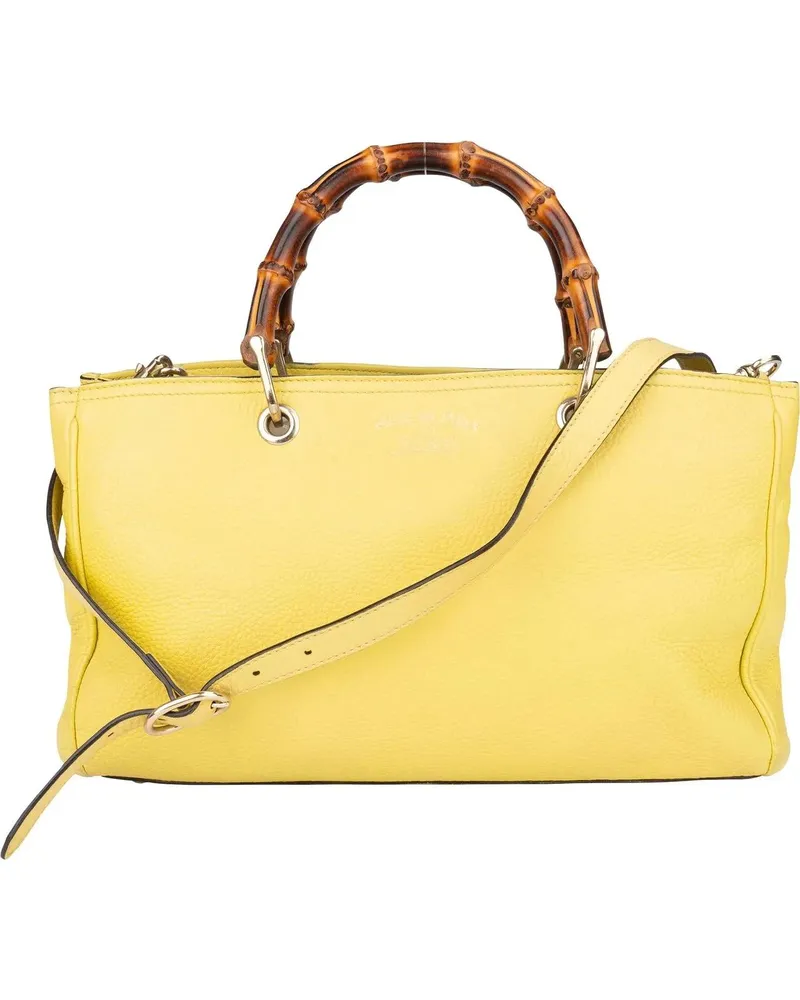 Gucci Crossbody Bags  Leather Bamboo Handbag bunt Bunt