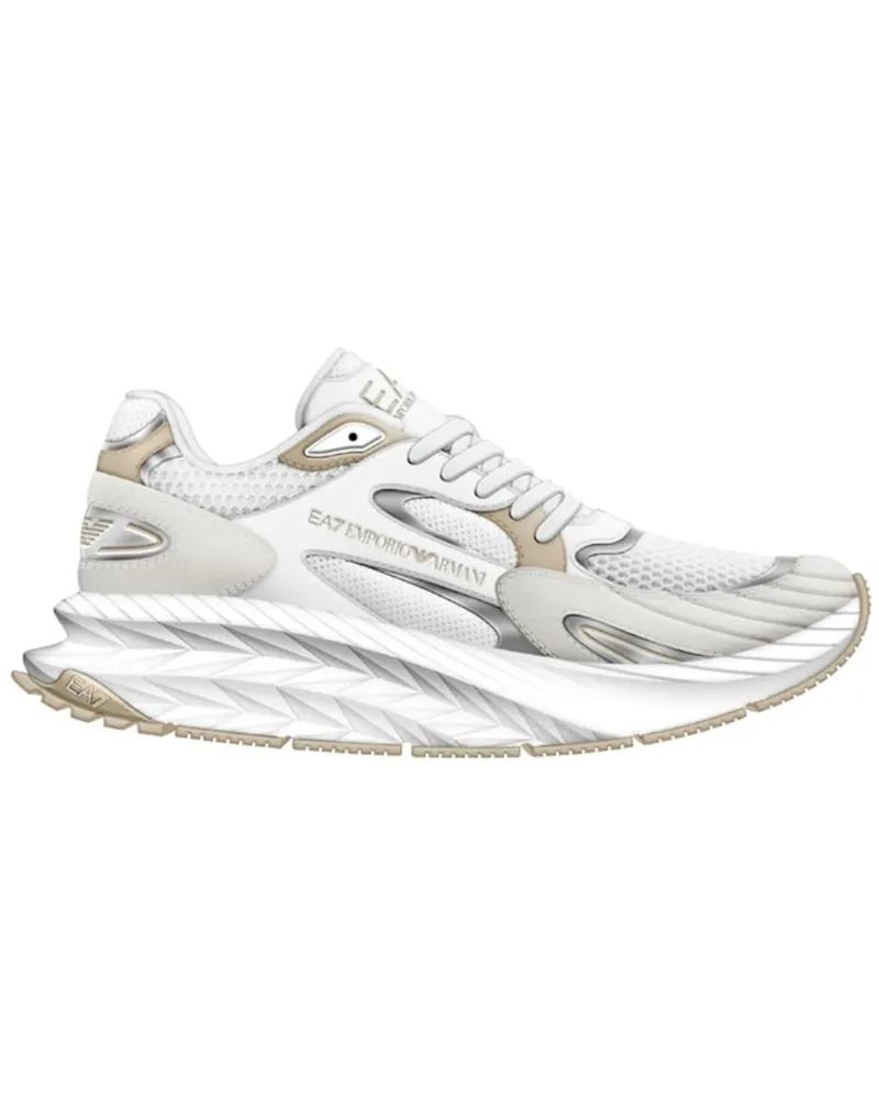 EA7 Low-Top Sneaker Sneakers White weiß Weiß