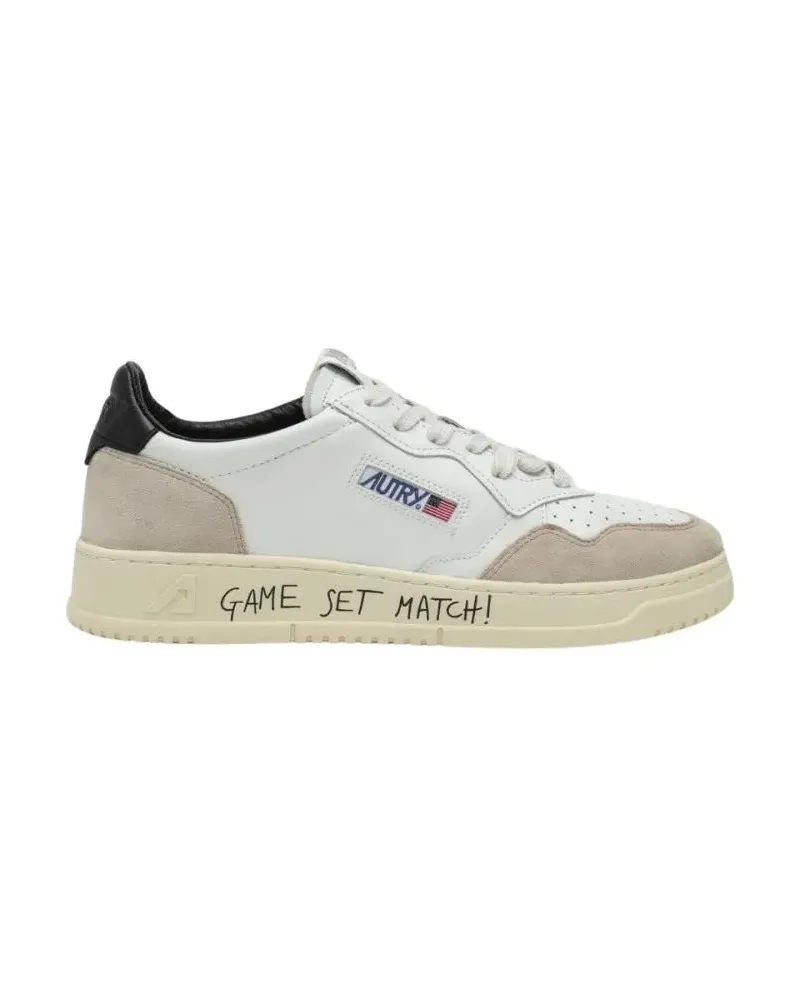 AUTRY Low-Top Sneaker Medalist Low Sneakers In White Leather And Suede W bunt Bunt