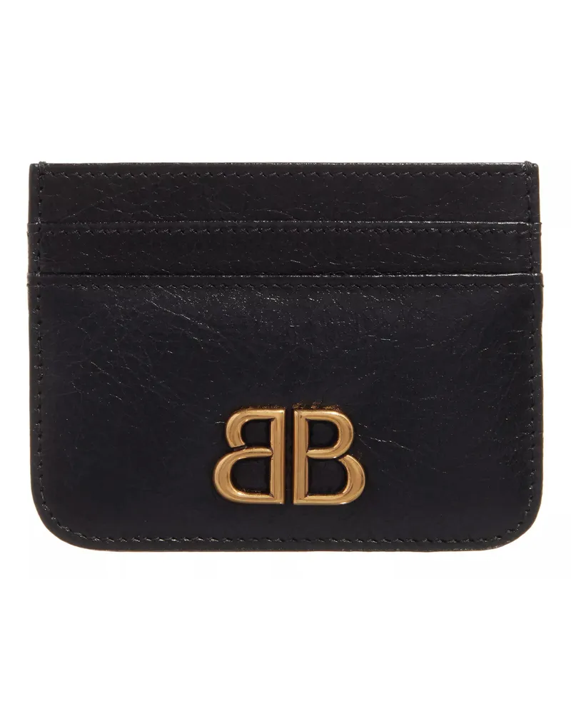 Balenciaga Portemonnaies Monaco Card Holder Schwarz