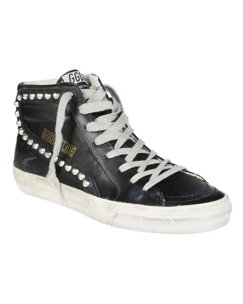 Golden Goose Low-Top Sneaker Studded High-Top Leather Sneakers schwarz Schwarz