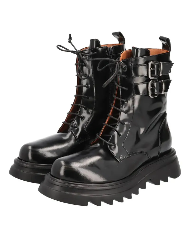 Thea Mika Stiefeletten Schnürstiefeletten schwarz Schwarz