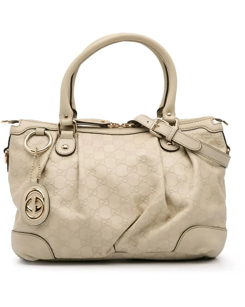 Gucci Hobo Bags ssima Sukey Satchel weiß Weiß