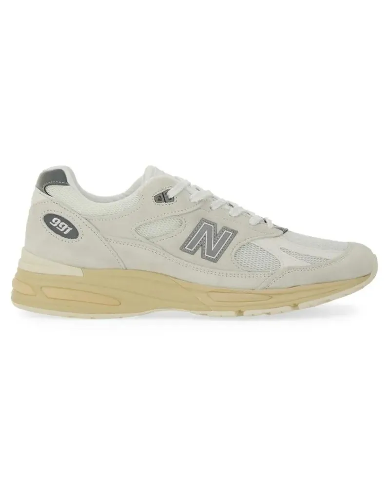 New Balance Low-Top Sneaker Sporty Pigskin And Mesh Sneakers With Cushioned So braun Braun