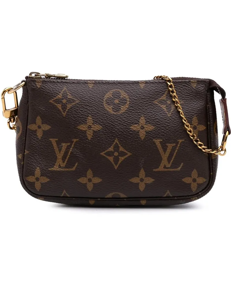Louis Vuitton Crossbody Bags Monogram Mini Pochette Accessoires braun Braun