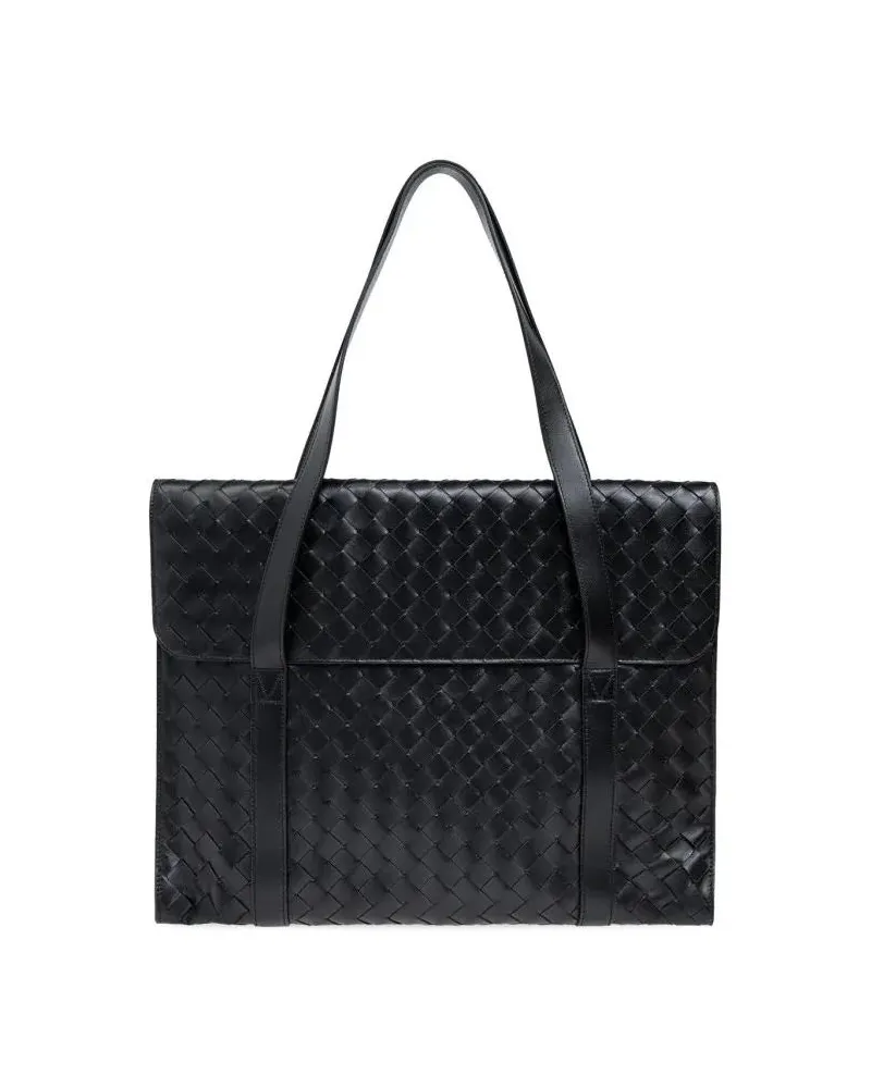 Bottega Veneta Shopper & Totes Intrecciato Leather Briefcase schwarz Schwarz