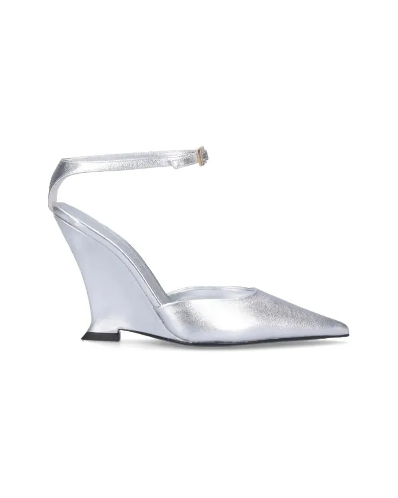 3JUIN Hohe Schuhe "Clea" Pumps silberfarben 