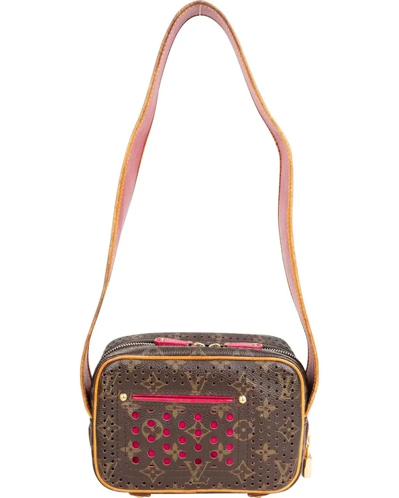 Louis Vuitton Crossbody Bags  Perforated Canvas Monogram Trocadero braun Braun