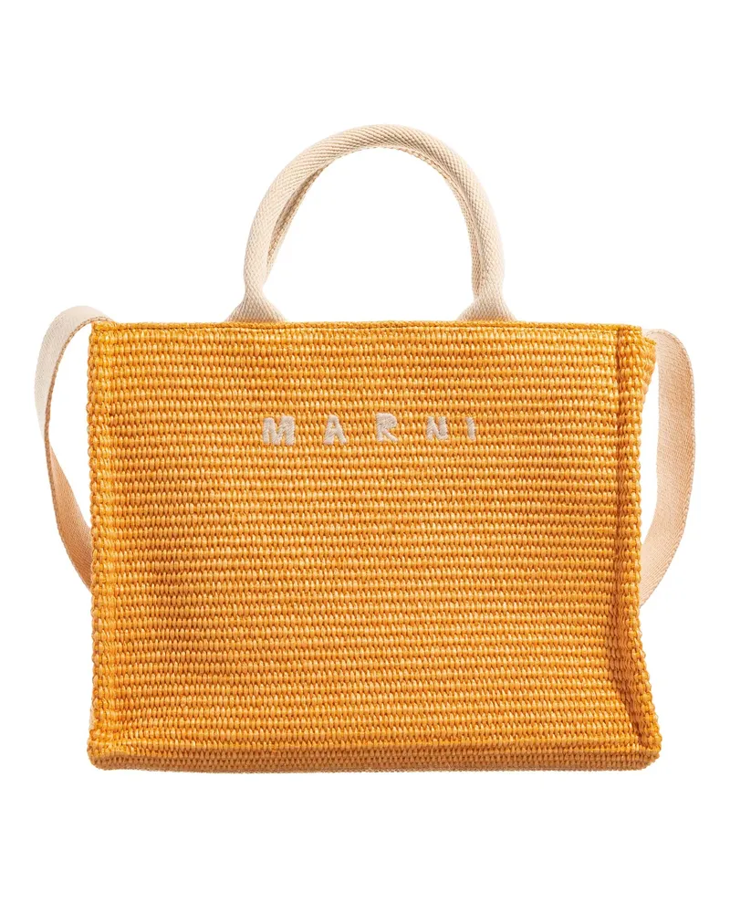 Marni Shopper & Totes Small Basket orange Orange
