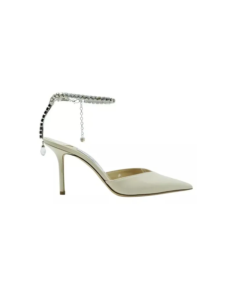 Jimmy Choo Slipper & Pantoletten Ivory Saeda Slingback weiß Weiß