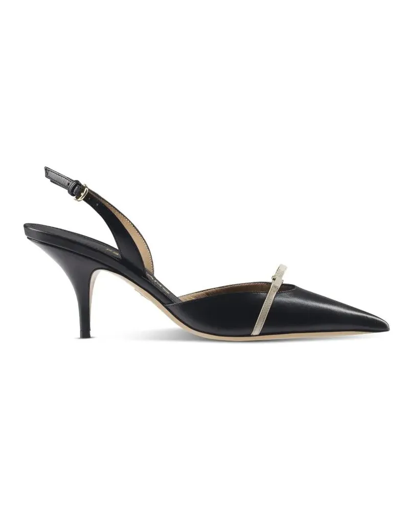 Ferragamo Hohe Schuhe Pointed Toe Slingback Heels schwarz Schwarz