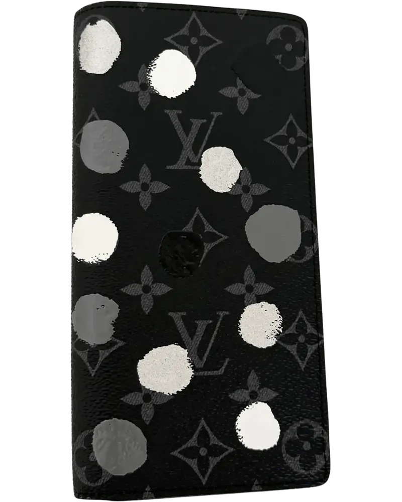 Louis Vuitton Kleinleder  x Yayoi Kusama Monogram Eclipse Wall schwarz Schwarz