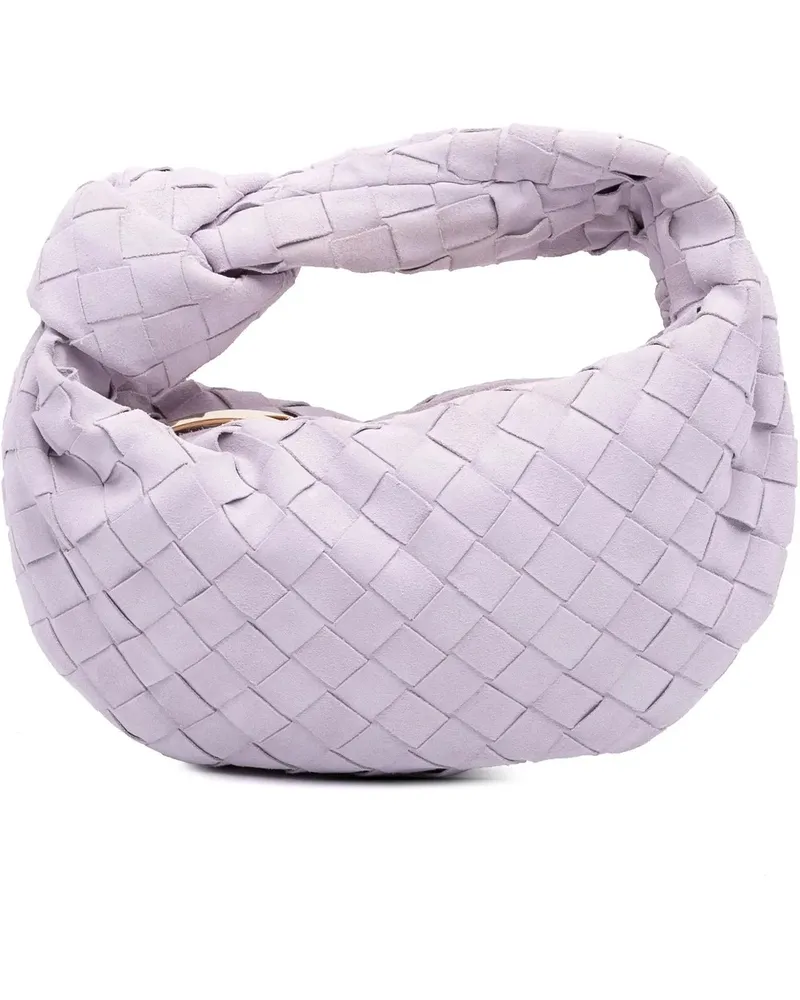 Bottega Veneta Hobo Bags Mini Suede Intrecciato Jodie orange Orange