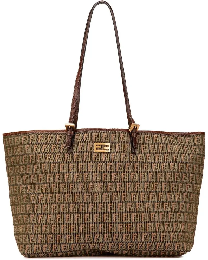 Fendi Shopper 2010-2024 Large Zucchino Canvas Tote braun Braun