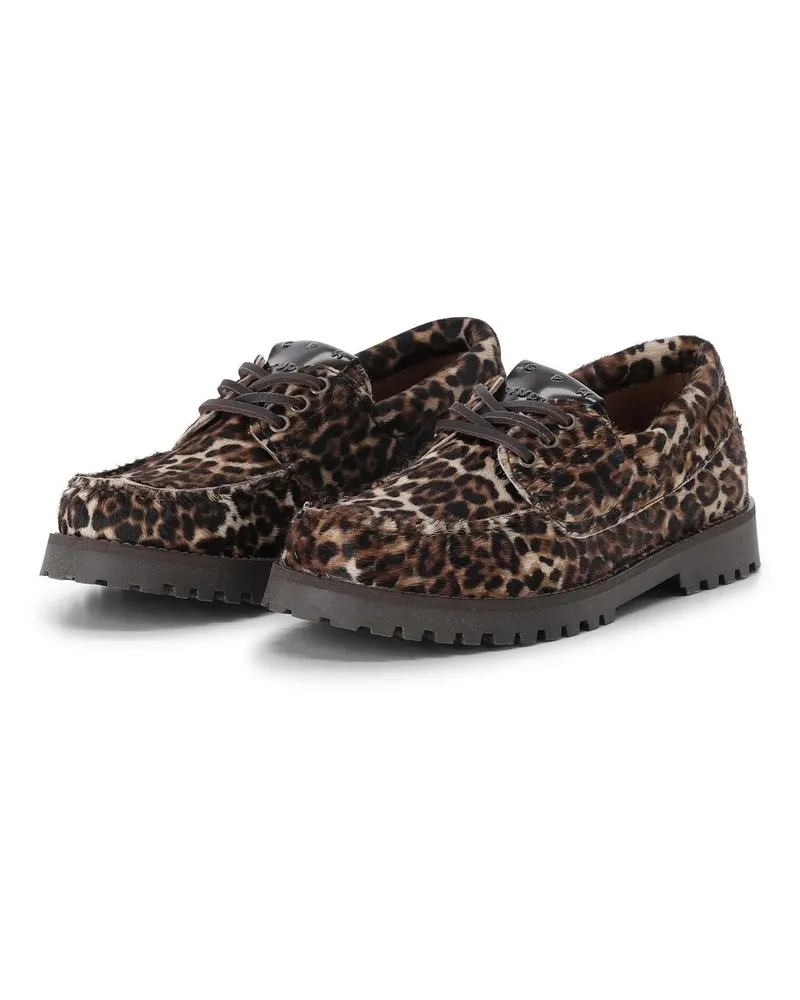 Copenhagen Low-Top Sneaker Bootschnürer CPH616 im Animalprint braun Braun