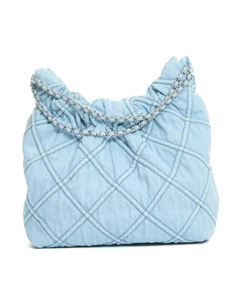 Tory Burch Crossbody Bags Mini Hobo Seltzer Denim blau Blau