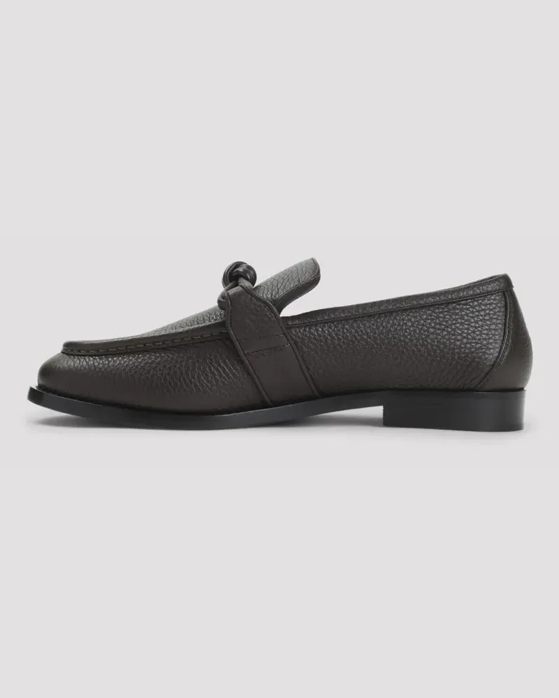 Bottega Veneta Loafer Fondant Brown Leather Astaire Loafers schwarz Schwarz