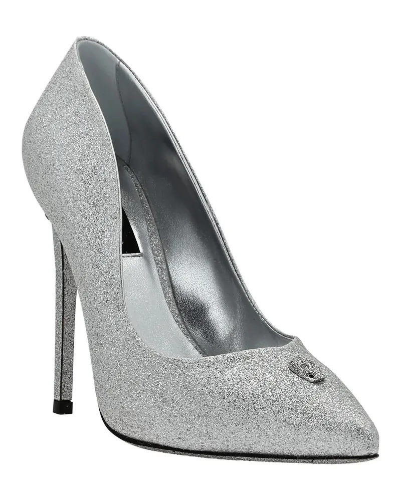 Philipp Plein Hohe Schuhe Pumps silberfarben 