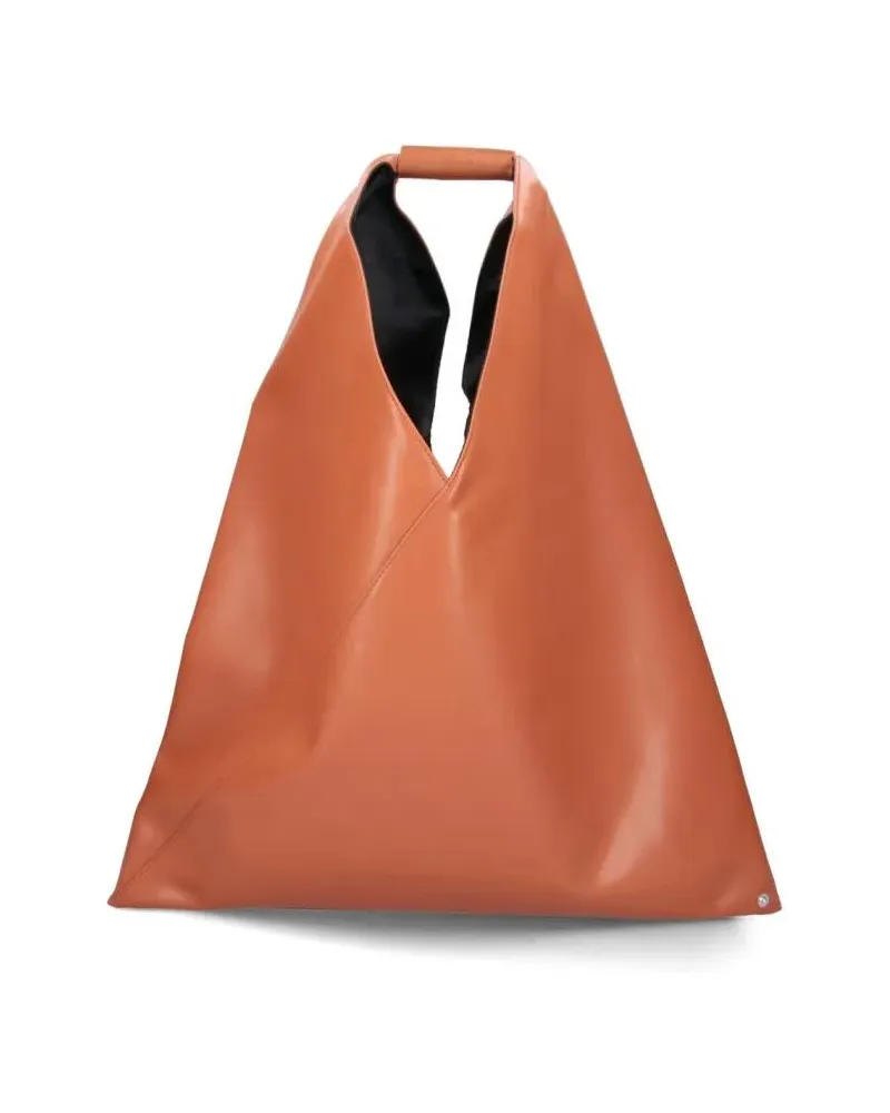 Maison Margiela Shopper & Totes Medium Triangular Tote Bag In Eco-Leather braun Braun
