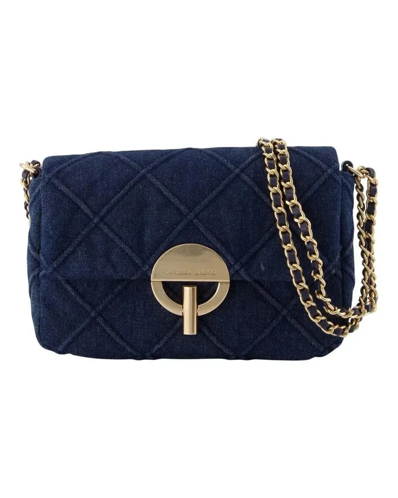 Vanessa Bruno Hobo Bags Quilted Cotton Moon Moyen Shoulder Bag blau Blau