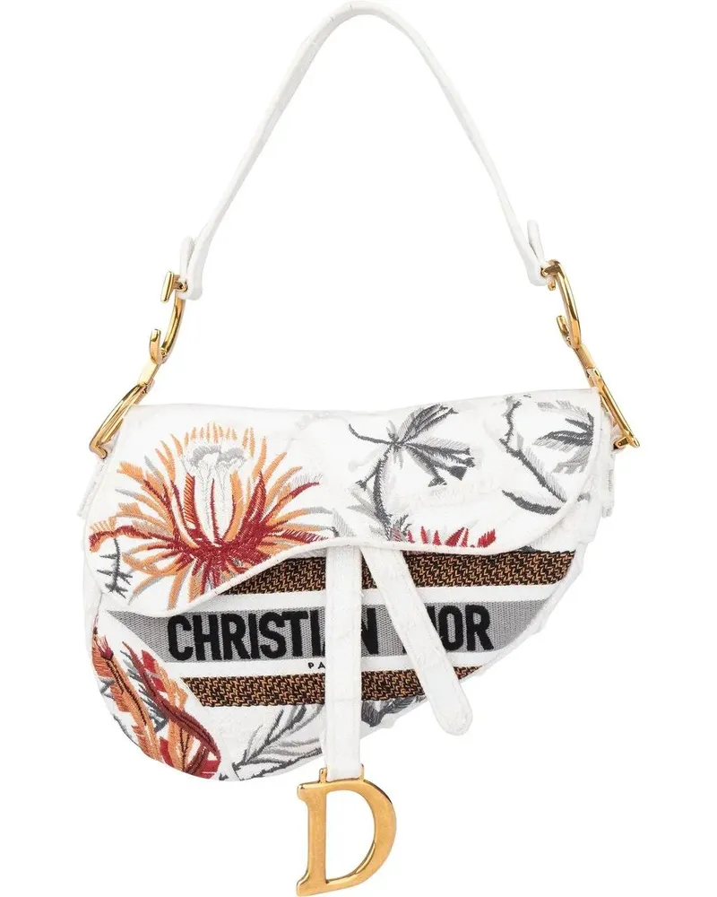 Dior Crossbody Bags  Limited Multicolor Floral Saddle Ha bunt Bunt