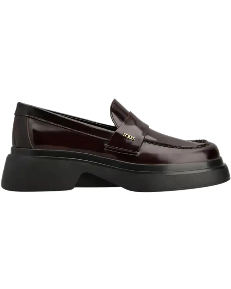 TOD'S Loafer Flat Shoes Mosto rot Rot