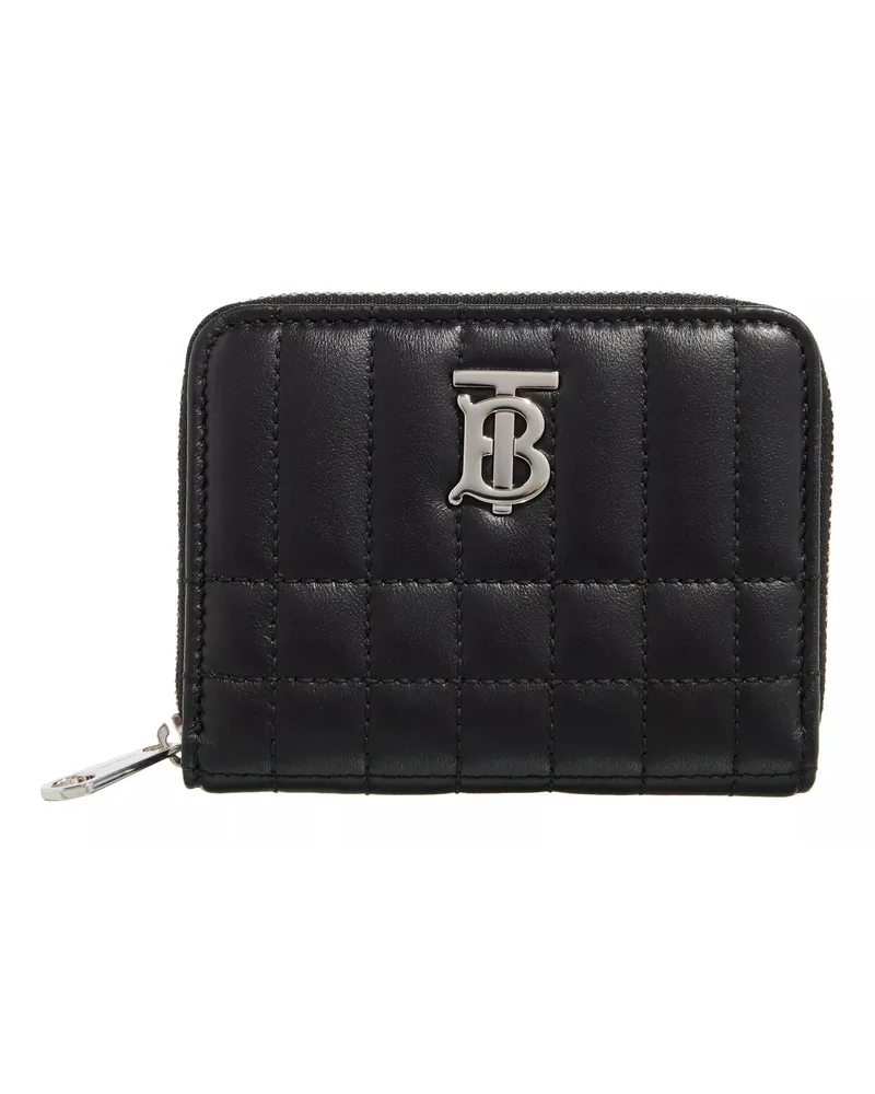 Burberry Portemonnaie Plain Leather Long Wallet Schwarz