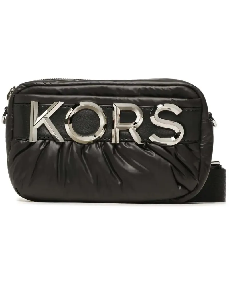 Michael Kors Hobo Bags Leonie Logo Plaque Crossbody Bag schwarz Schwarz