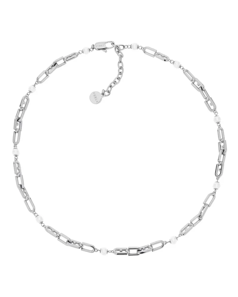 Furla Halskette Halskette  Chained Logo silver Silber