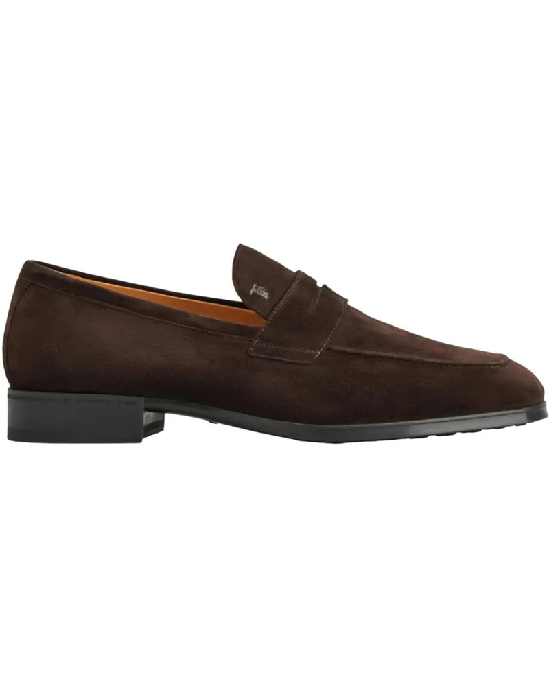 TOD'S Loafer Flat Shoes Brown braun Braun