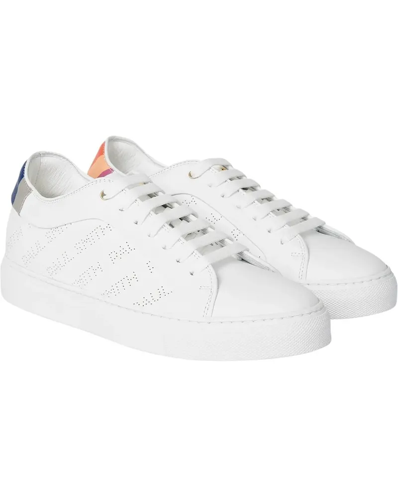 Paul Smith Low-Top Sneaker Sneakers blanche perforee logo cuir basso Paul Smi weiß Weiß