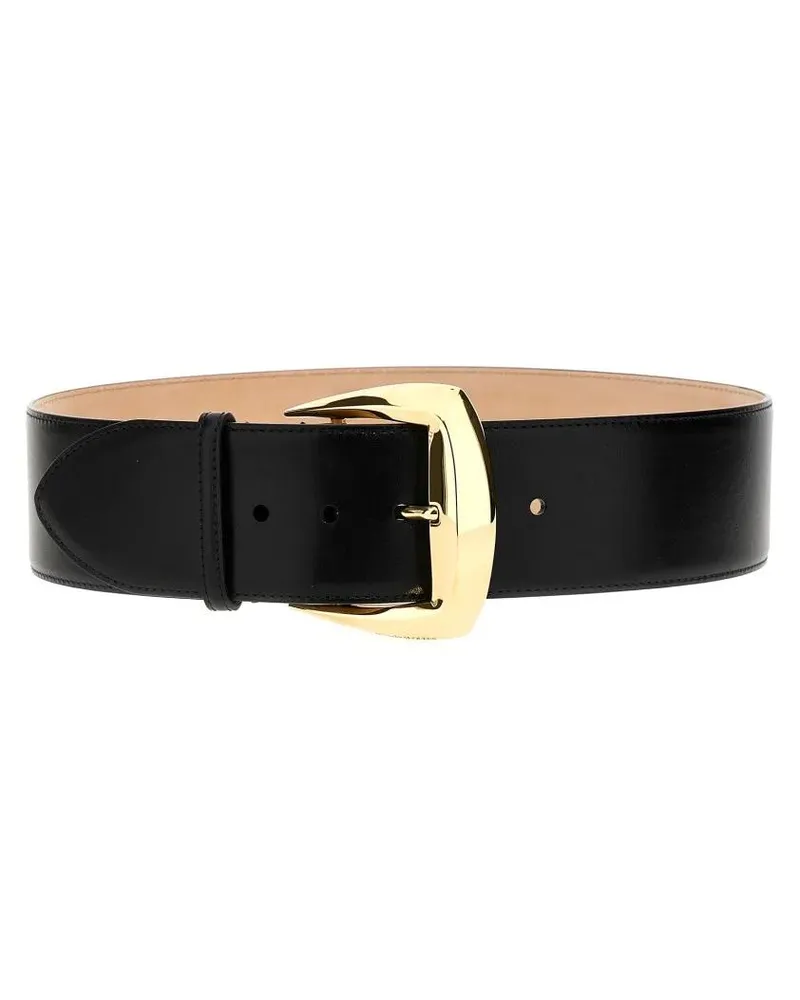 Alexander McQueen Gürtel 'Geometric' Belt schwarz Schwarz