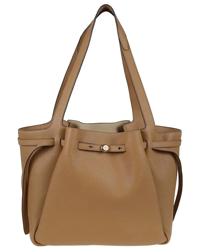 Tory Burch Shopper & Totes Sophisticated Cow Leather Shopper Bag braun Braun