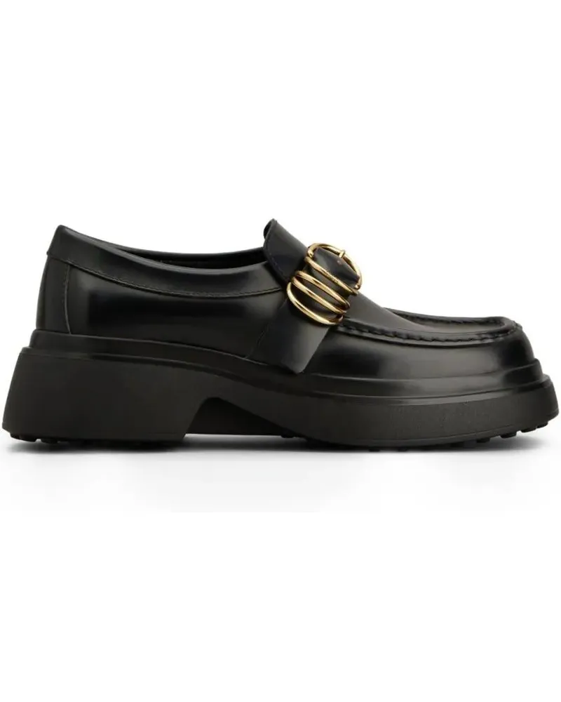 TOD'S Low-Top Sneaker Black Sneakers With Buckle-Strap Fastening schwarz Schwarz