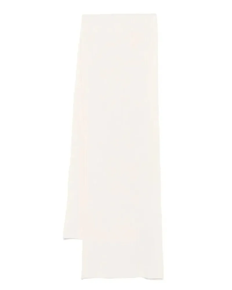 Joseph Tücher & Schals Ribbed Wool And Cashmere Scarf weiß Weiß