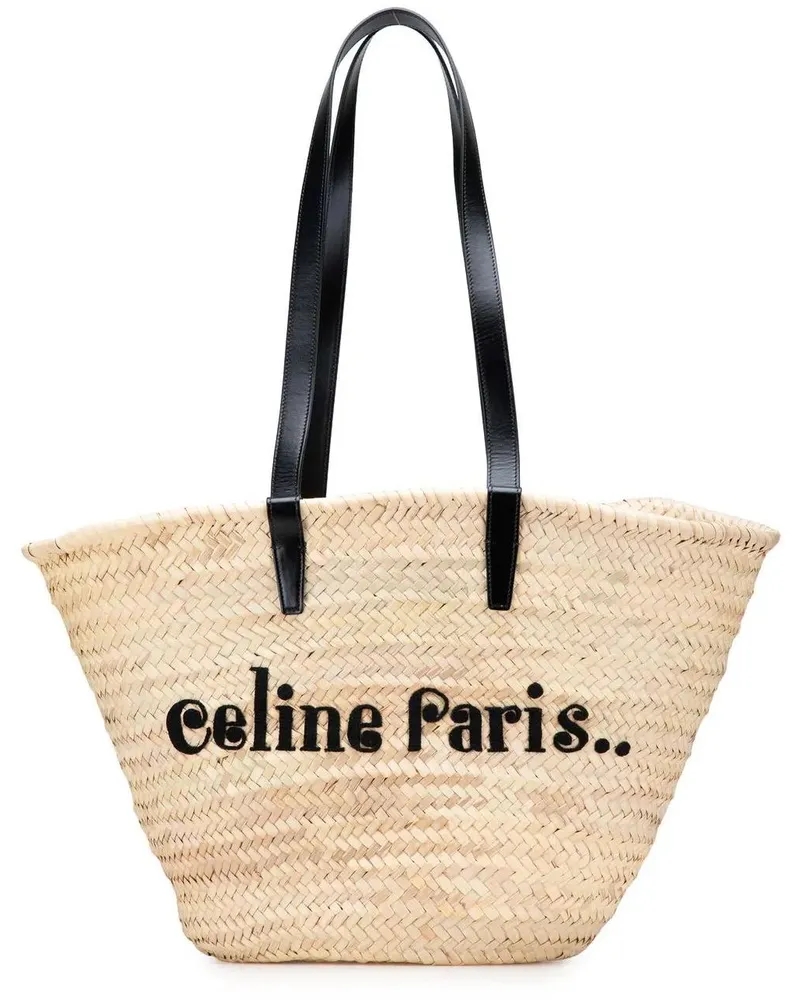 Celine Shopper Raffia Classic Panier Tote braun Braun